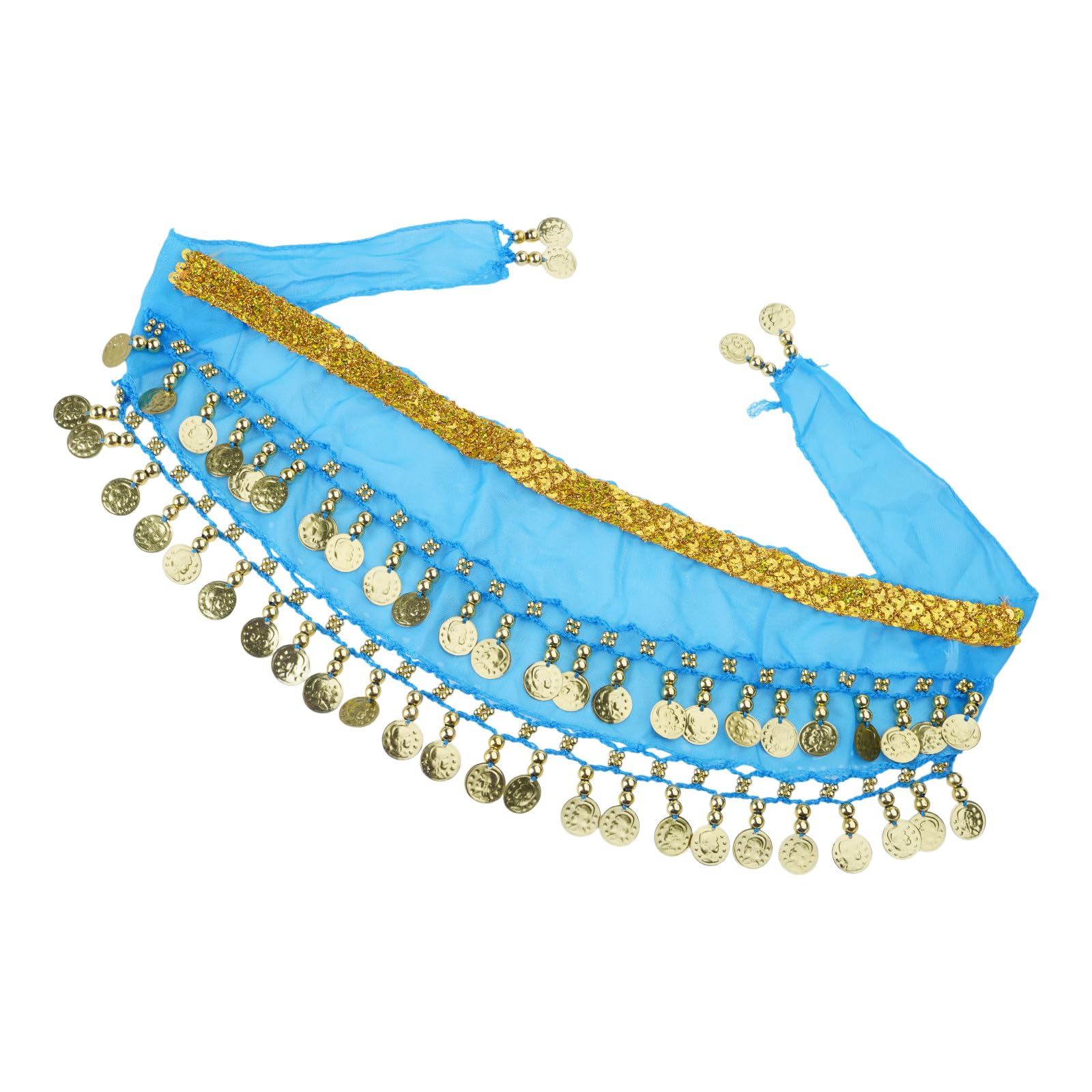 Our Fave Lake Blue Sparkling Sequined Dog Belly Dance Skirt Dog Belly Dancing Costume Small Dog Hip Scarf Dance Clothes Pet Accessory