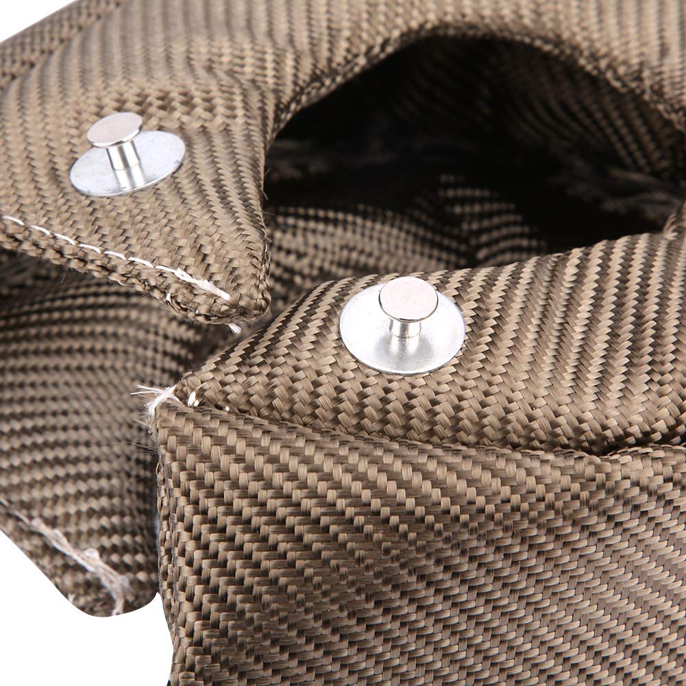 Coperta Turbo, Scudo Termico Termico Turbo con Molle di Fissaggio, Involucro Turbocompressore per Turbocompressore T3 GT25 GT28 GT30 GT32 GT42 T4 (T3 T3)