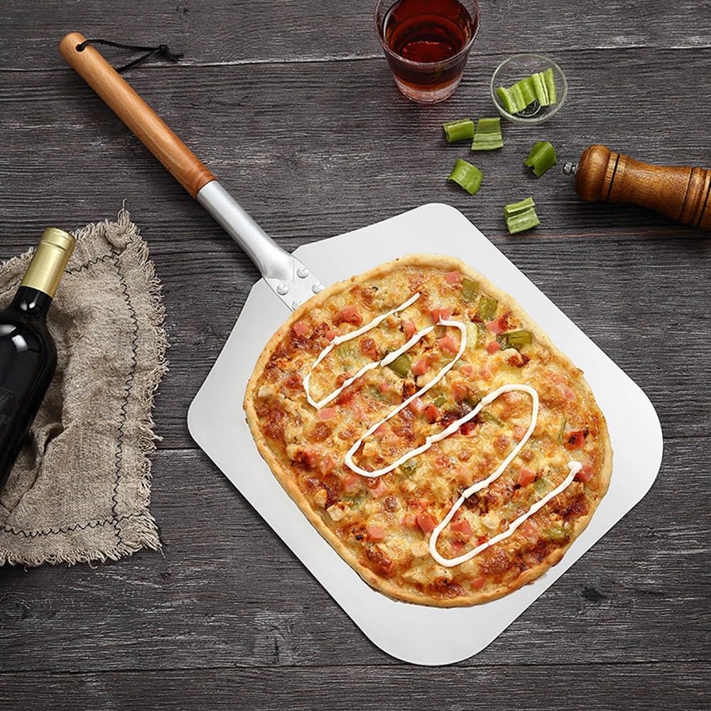 Pizzaschieber, Kuchenheber, Abnehmbarer Aluminiumspatel, Backwerkzeug, Tortenheber, einfach zu bedienen