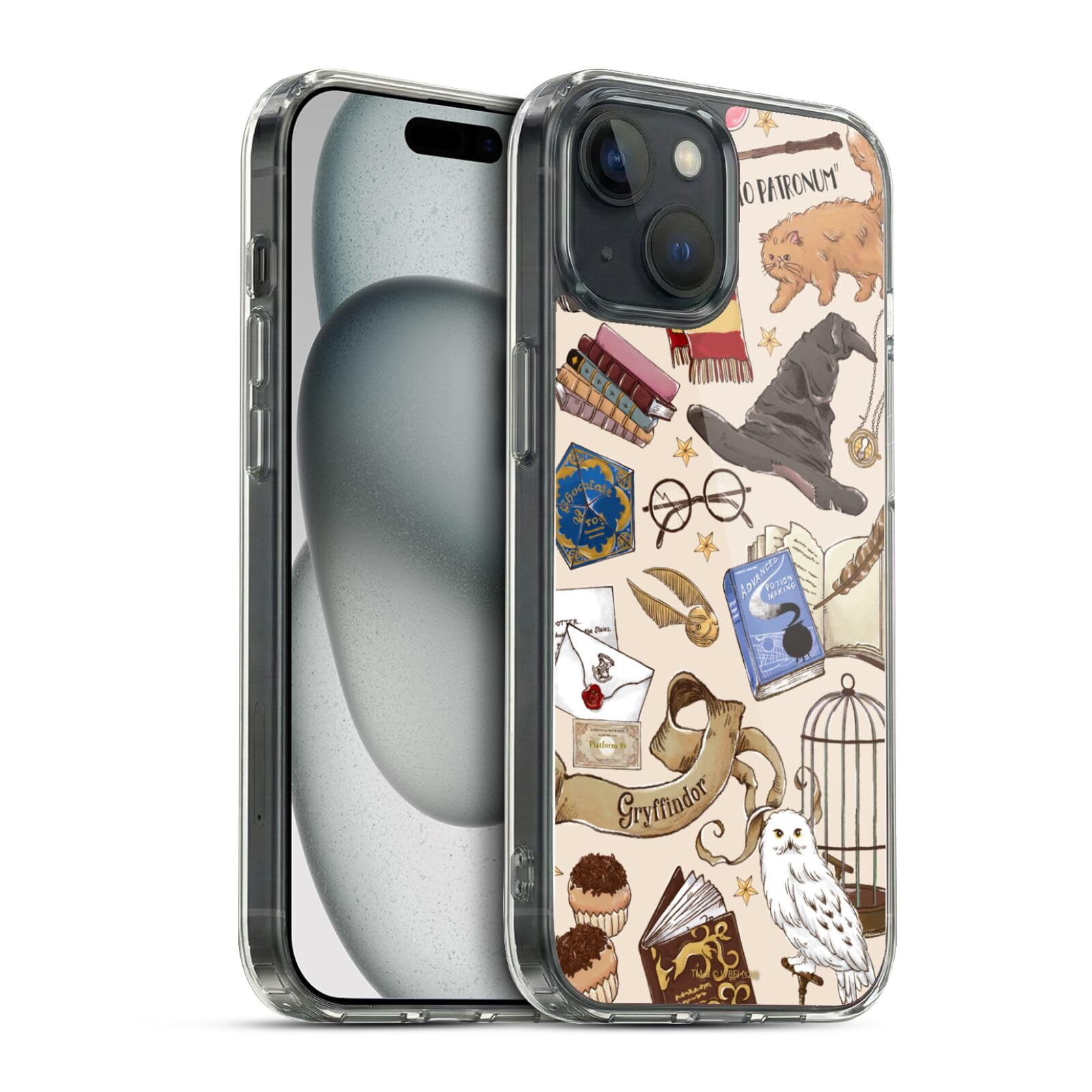 Head Case Designs Licenciado Oficialmente Harry Potter Patrón Luna Reliquias de la Muerte XXXVII Caso Funda de Gel Suave Compatible con Apple iPhone 12 / iPhone 12 Pro — view 62