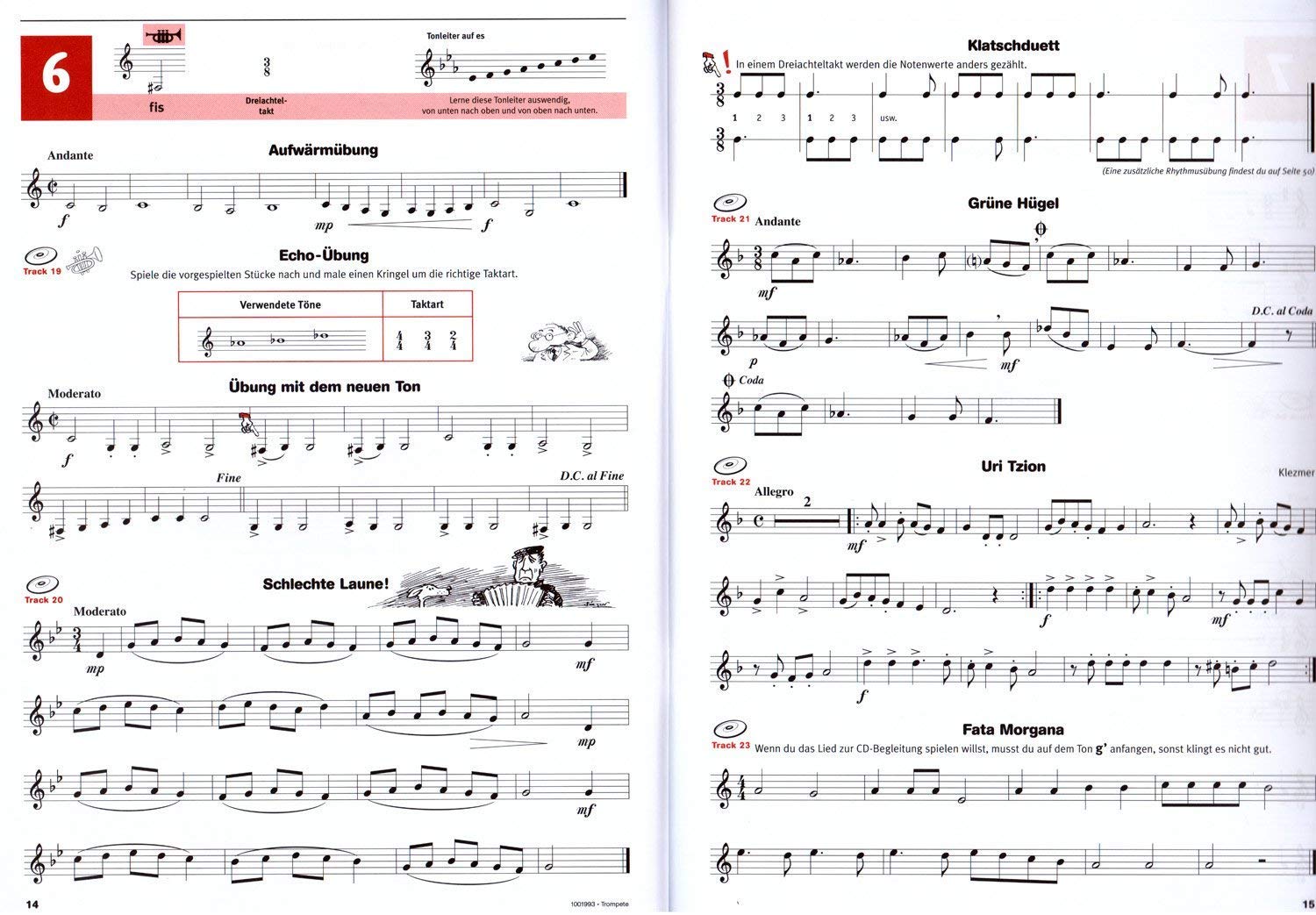 Hören, Lesen & Spielen für Trompete, Band 2 - Schule für Trompete + online Audio (ISBN 9789043162586) + Trompeten-Poliertuch aus Mikrofaser