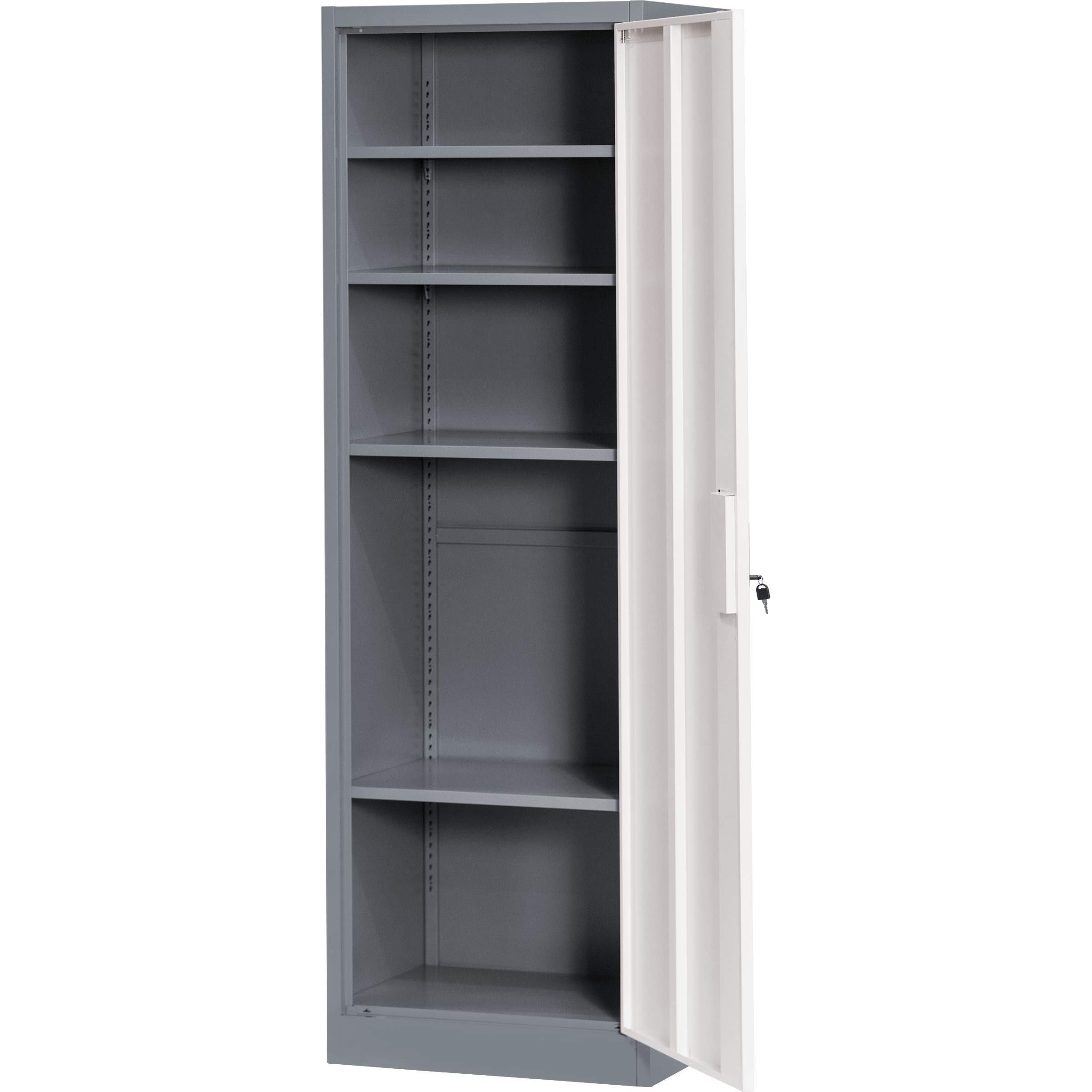 The Workplace Depot Metal Office Tall Narrow Steel Lockable