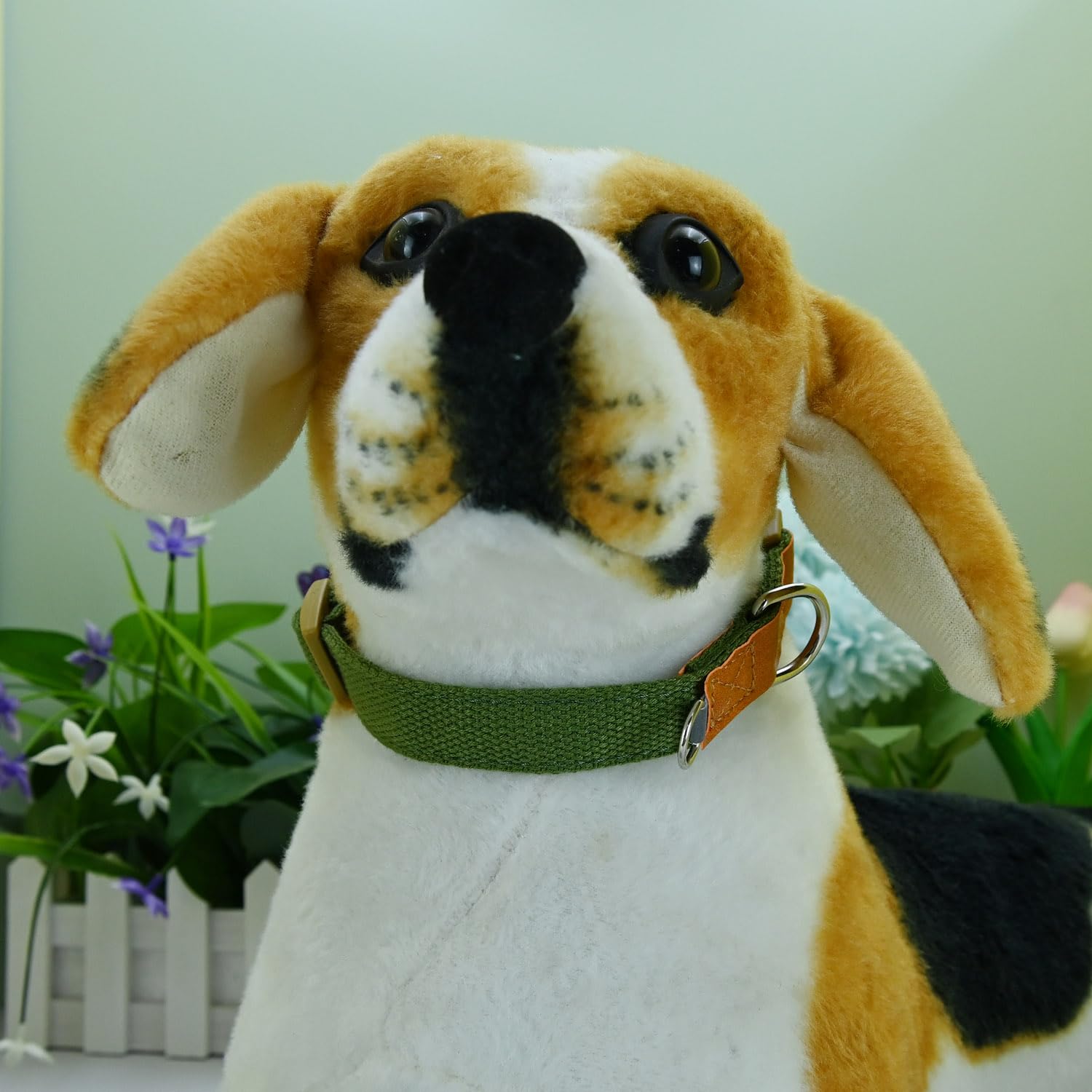 Newtensina Fashion 2 Pieces Soft Polyester Cotton Dog Collar Puppy Collar with Expanding Small D-Ring Design for Medium Dogs Large Dogs - Image 4