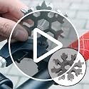 Image of GTC Steel Snowflake 18-in-1 Multi-Tool Keychain Screwdriver Bottle Opener Tool (CH-1801, Silver) (2)