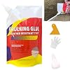 Slab Concrete Crack Waterproof Repair Sealant, Concrete Sealant Waterproof Repair, Caulking Glue Weather Resistant Type-Waterproof Crack Repair Adhesive Gray, Quick-Drying Sealing Adhesive 1