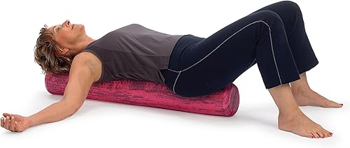 Miniatura 5 de Rodillo de espuma de densidad suave, Optp Pro Roller, para masaje, estiramiento, ejercicios, yoga y pilates, Rosado
