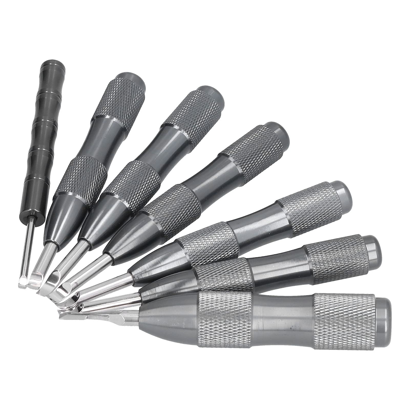 Ejoyous Zestaw do Podważania Zegarków Zestaw do Otwierania Tylnej Pokrywy Zegarka ze Stopu Aluminium 7-częściowy Narzędzi Otwierania Kopert z cienką końcówką z Antypoślizgowym Uchwytem dla Techników