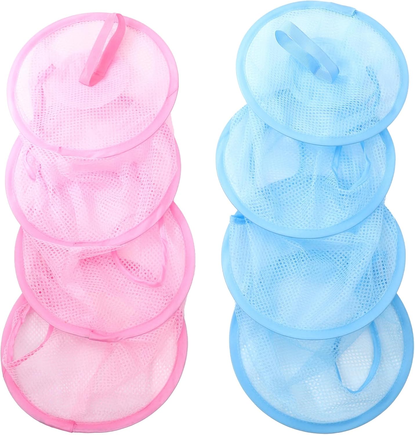 Alasum 2pcs Stuffed Animal Storage Drying Rack 4 Compartments Foldable Net Organizer Hanging Mesh Toy Storage Hammock for Kid Room Toys, Gloves, Hats, Socks A, XYWJF172221G7BBFU