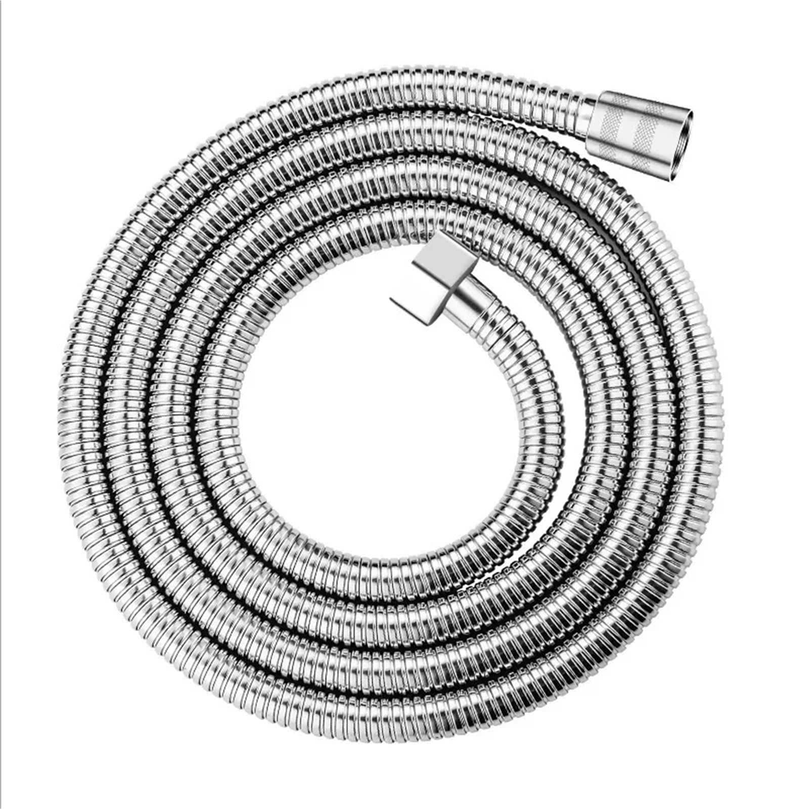 Accessoires pour douches, Rallonge de pommeau Douche 200 cm, Flexible en Acier Inoxydable, Durable, Anti-enroulement, Accessoires Salle Bain, plomberie, Outils