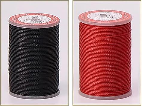 120yds/Roll Polyester Thread Waxed Sewing 0.55mm Round Waxed Cord For Beading Jewelry Making Stitching Colorful Thread