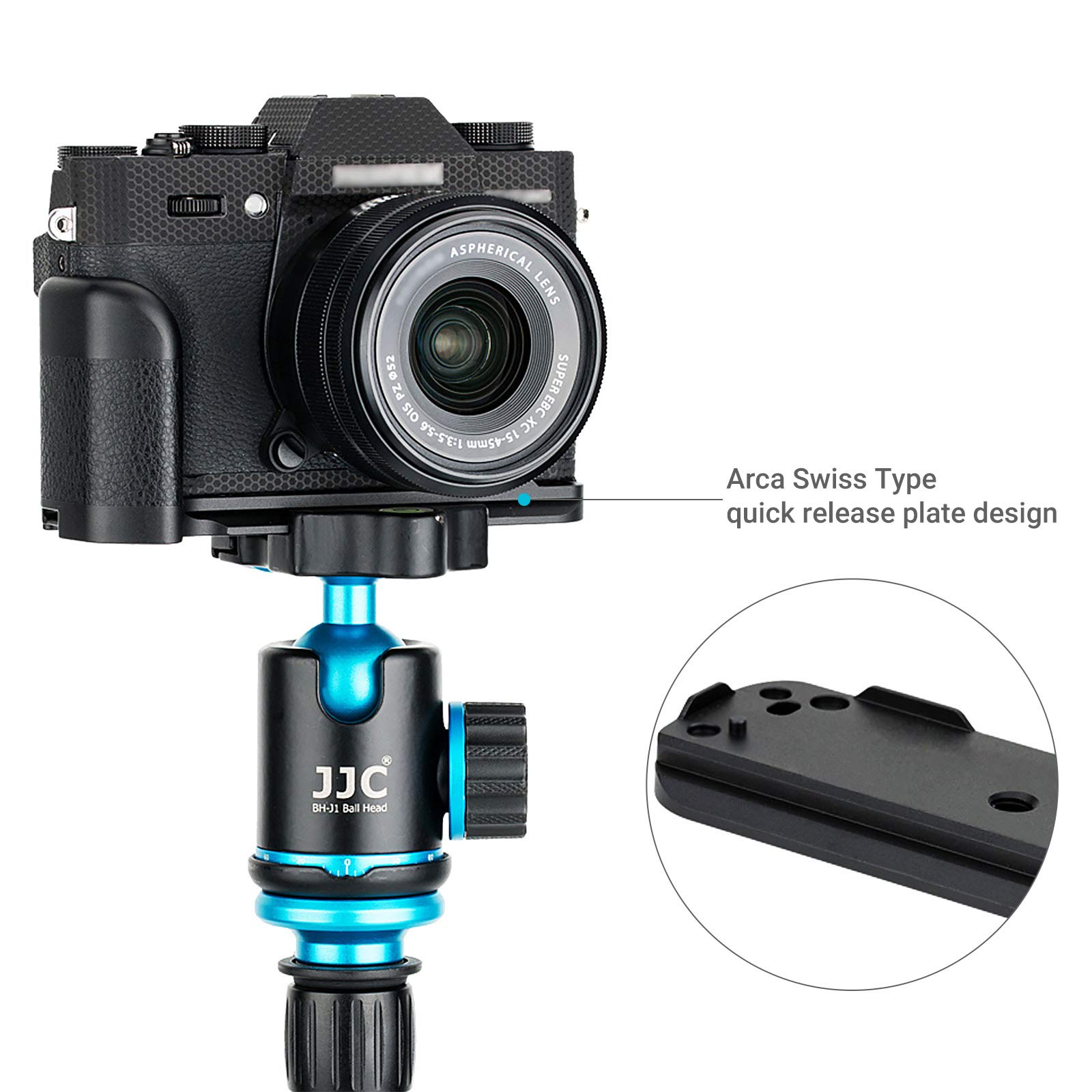 JJC Grip Metallo Impugnatura per Fujifilm Fuji X-T30III X-T30II X-T30 X-T20 X-T10 sostituisce Fujifilm MHG-XT10 Hand Grip
