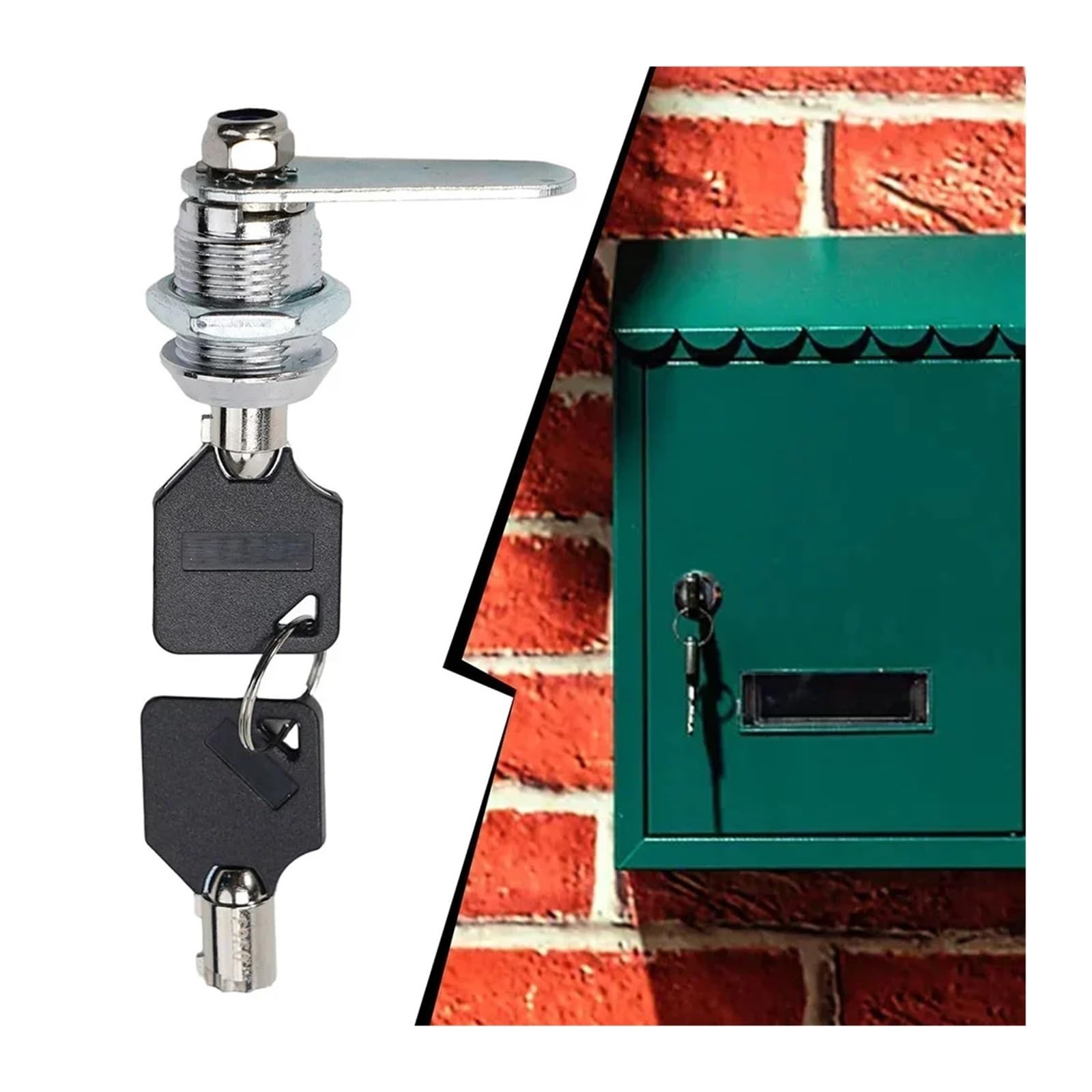 Serrures de sécurité pour boîtes aux lettres Serrures D'armoire 5 Ensembles 16-30mm Avec 2 Clés for Casier De Boîte Aux Lettres À Tiroirs(16mm)
