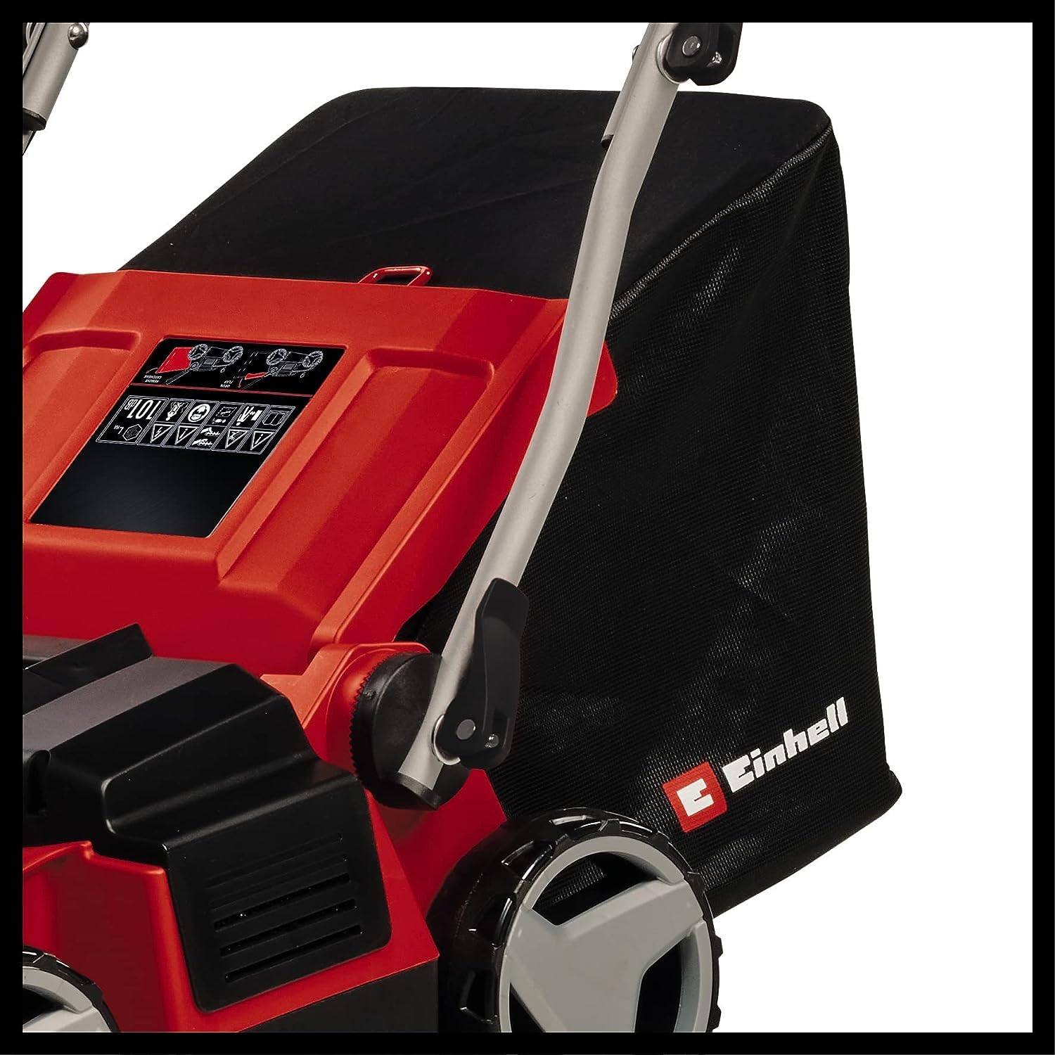Einhell Escarificador aireador eléctrico GE-SA 1435/1 (1,4 kW, Anchura de Trabajo 35 cm, Ajuste de Profundidad de Trabajo de 4 Niveles, Bolsa colectora 28 l)