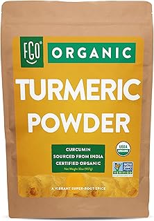 Sponsored Ad - Organic Turmeric Root Powder w/ Curcumin | Lab Tested for Purity | 100% Raw from India | 32oz/907g (2lb) Re...