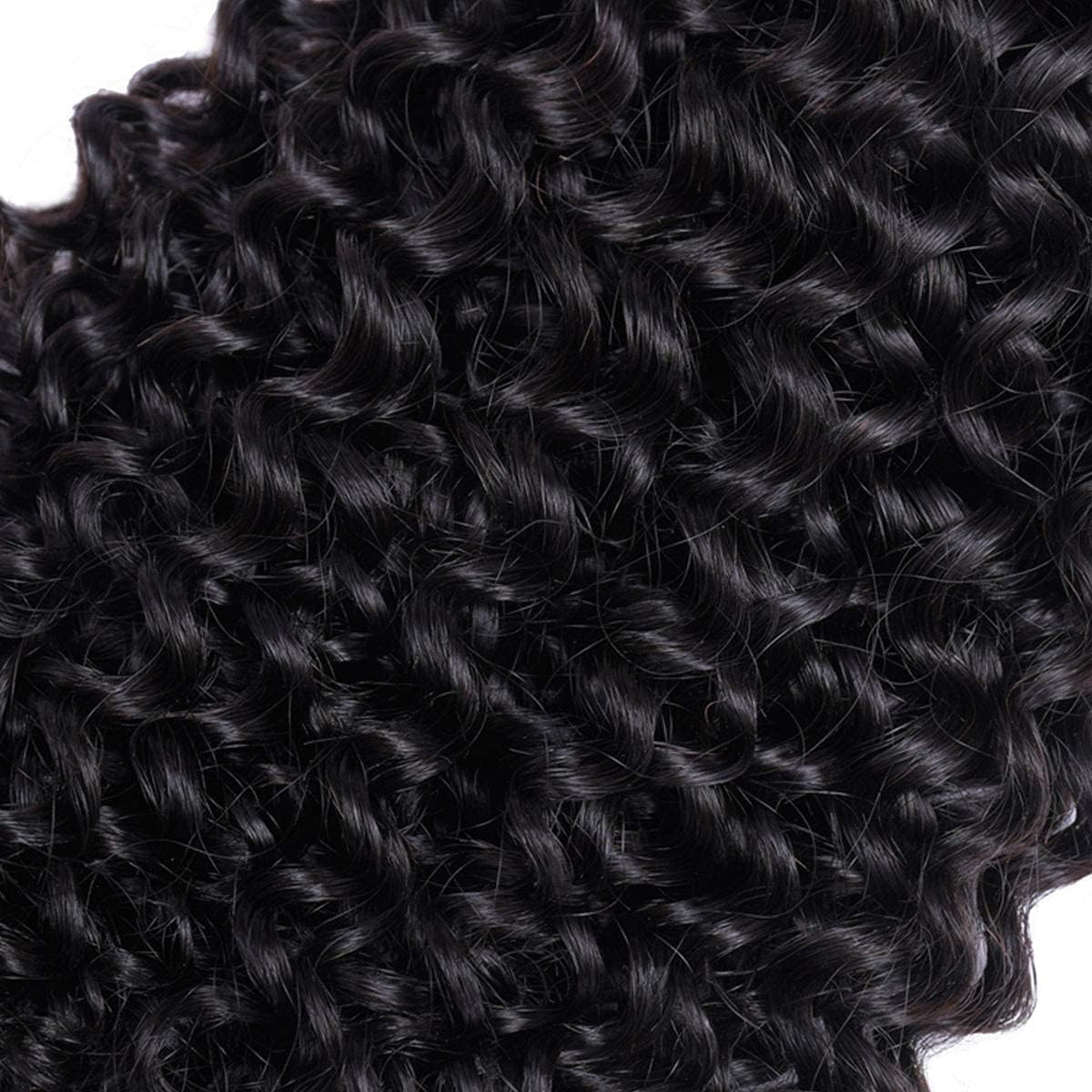 Set of 4 Curly Brazilian Weaves - 22 Inches - Brazilian Hair Bundles - 50g/bundle (200g Total)-Natural Virgin Human Hair Bundles - Image 4
