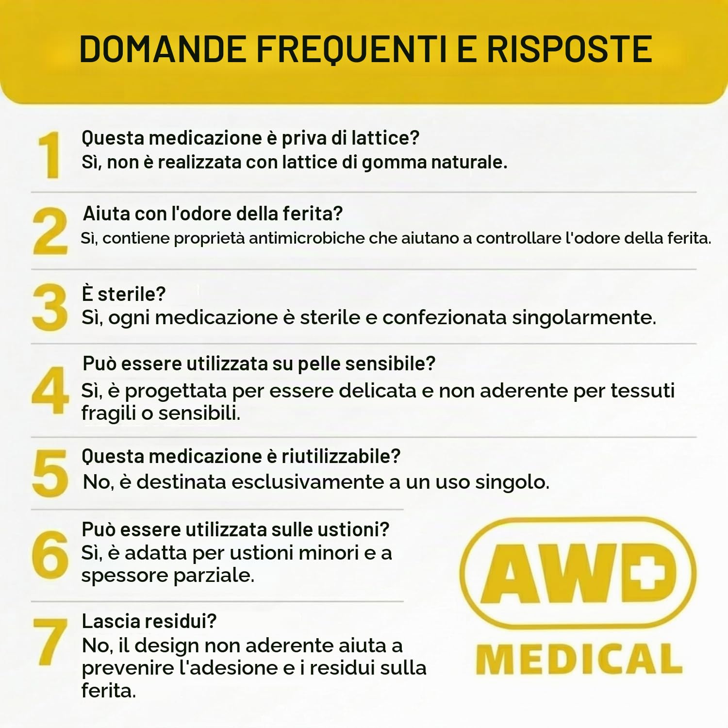 AWD Xeroform Petrolatum - Garza sterile per la cura delle ferite (confezione da 25)