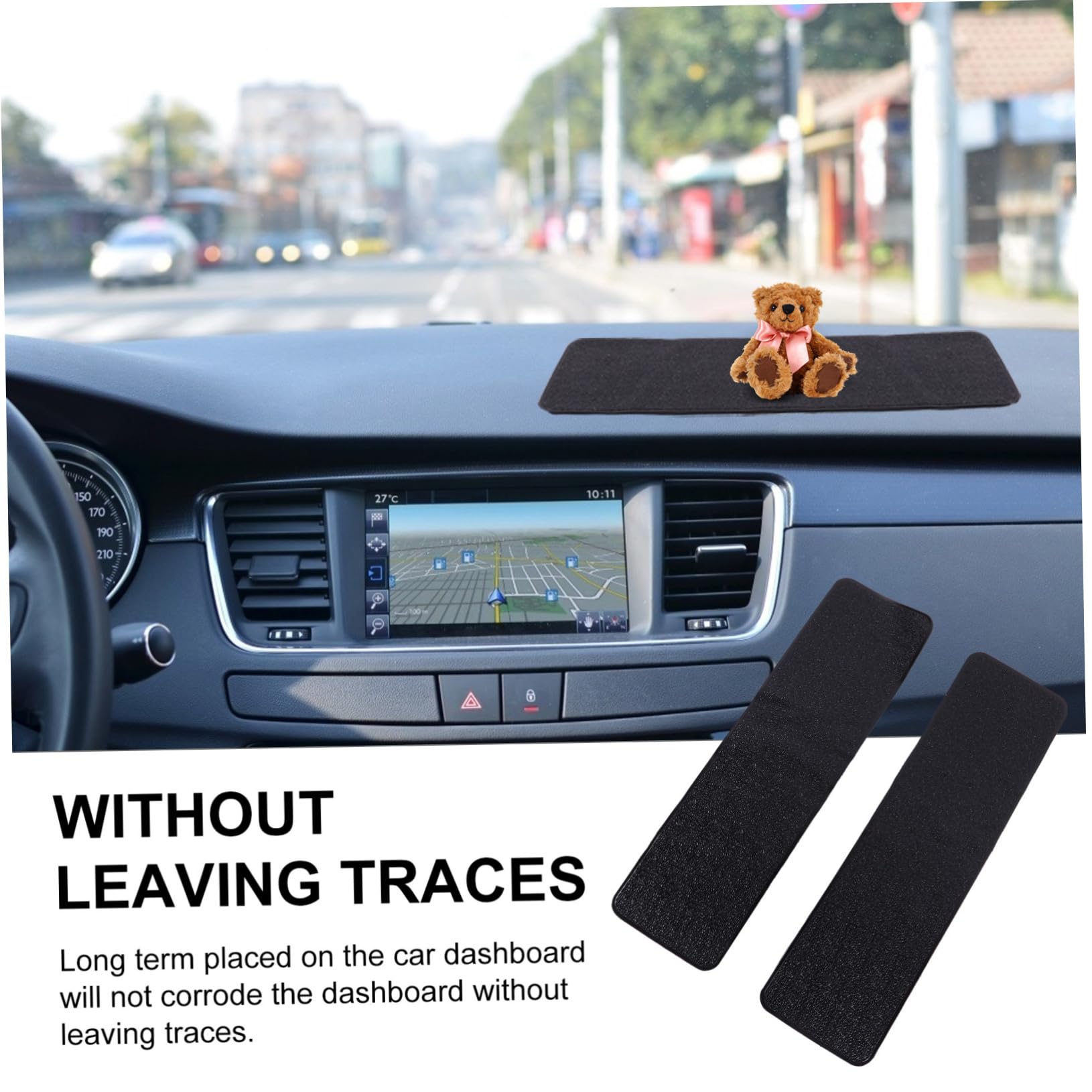 LALAFINA Car Phone Mat Pcs Anti-Skid Mats Non-Slip Pad for Household Storage Non-Slip Car Supplies Long Strip Design