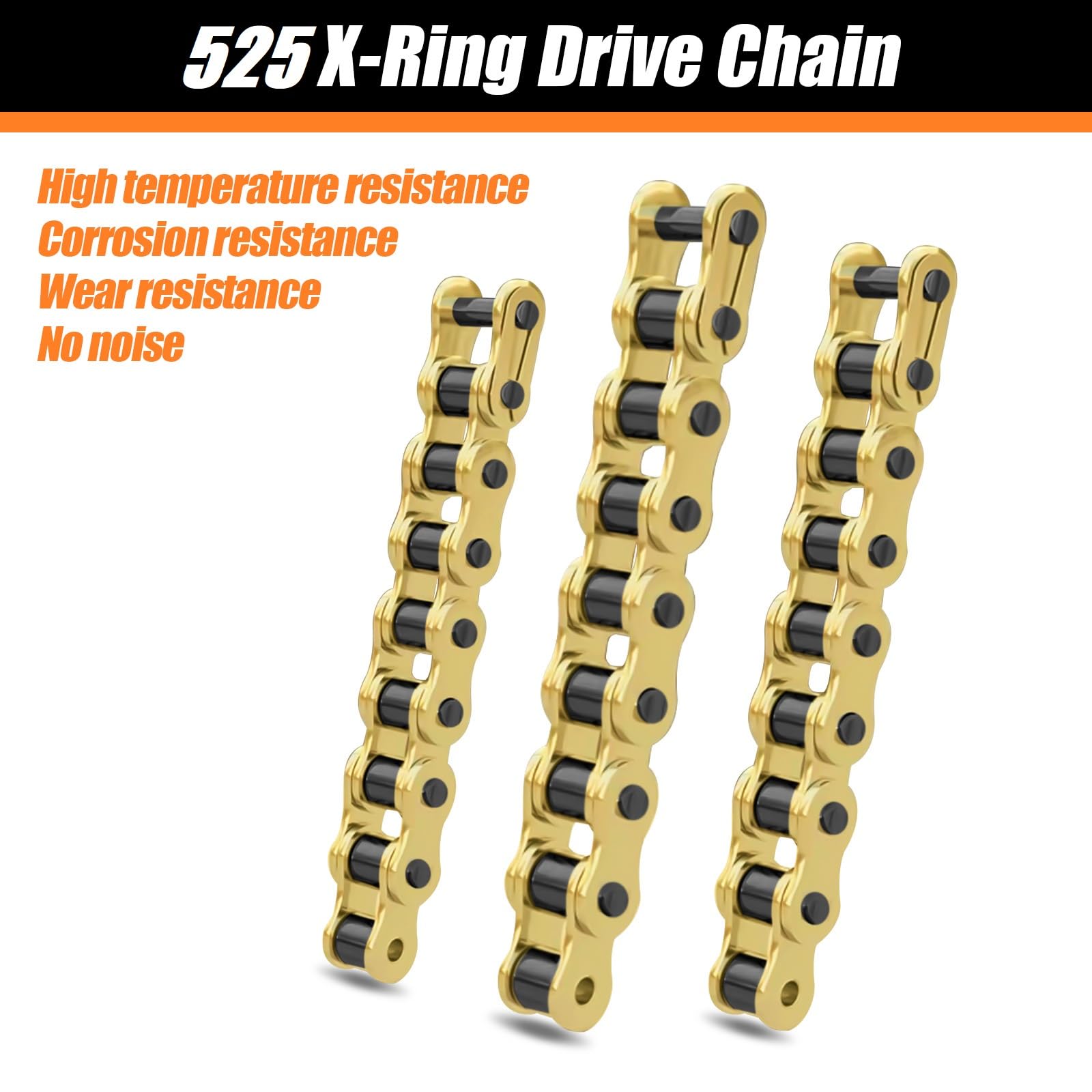 Amazon.com: 525 Chain 108 Links with Connecting Master Link