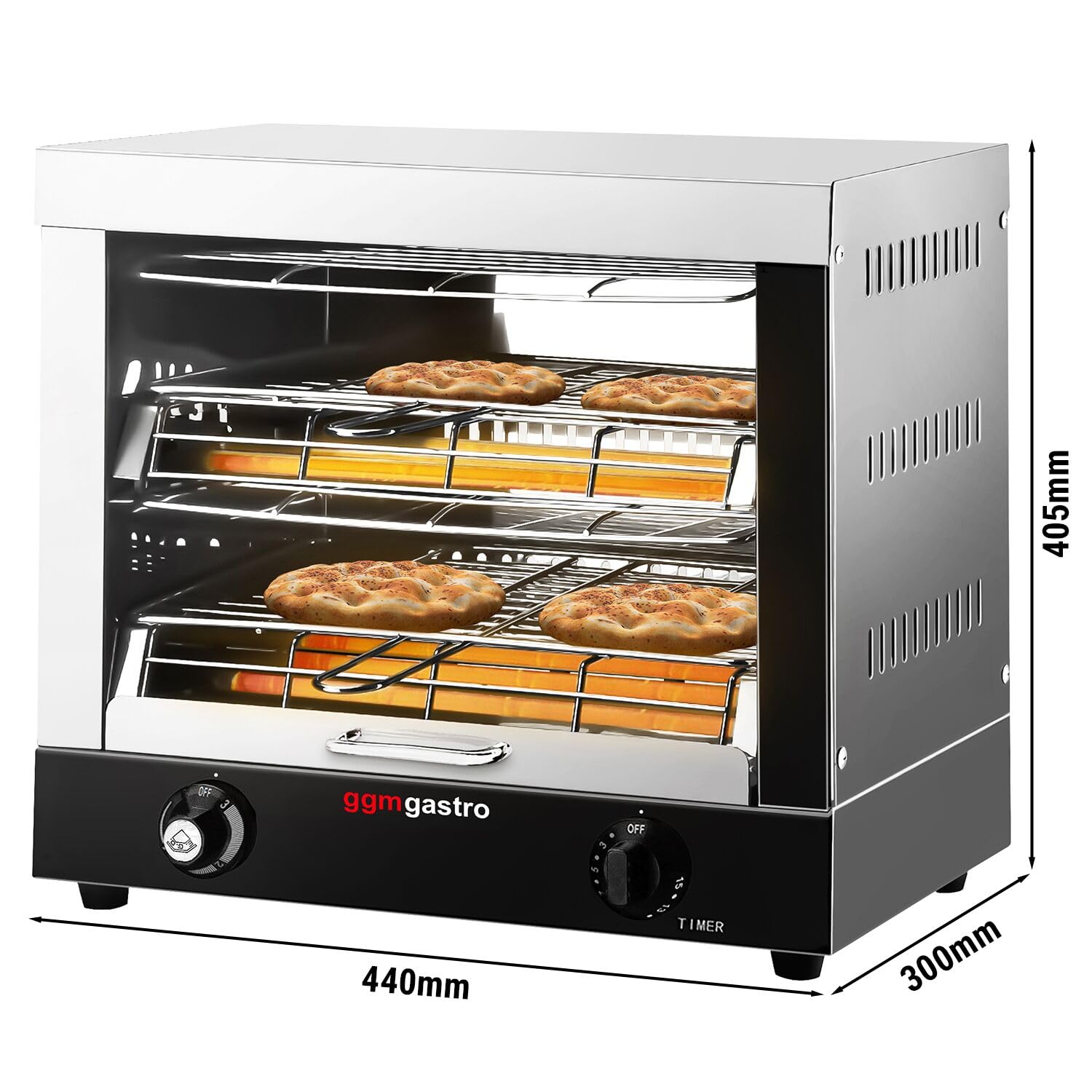 GGM Gastro | SMJ30D | Salamander Grill - 3,6 kW - 230 Volt
