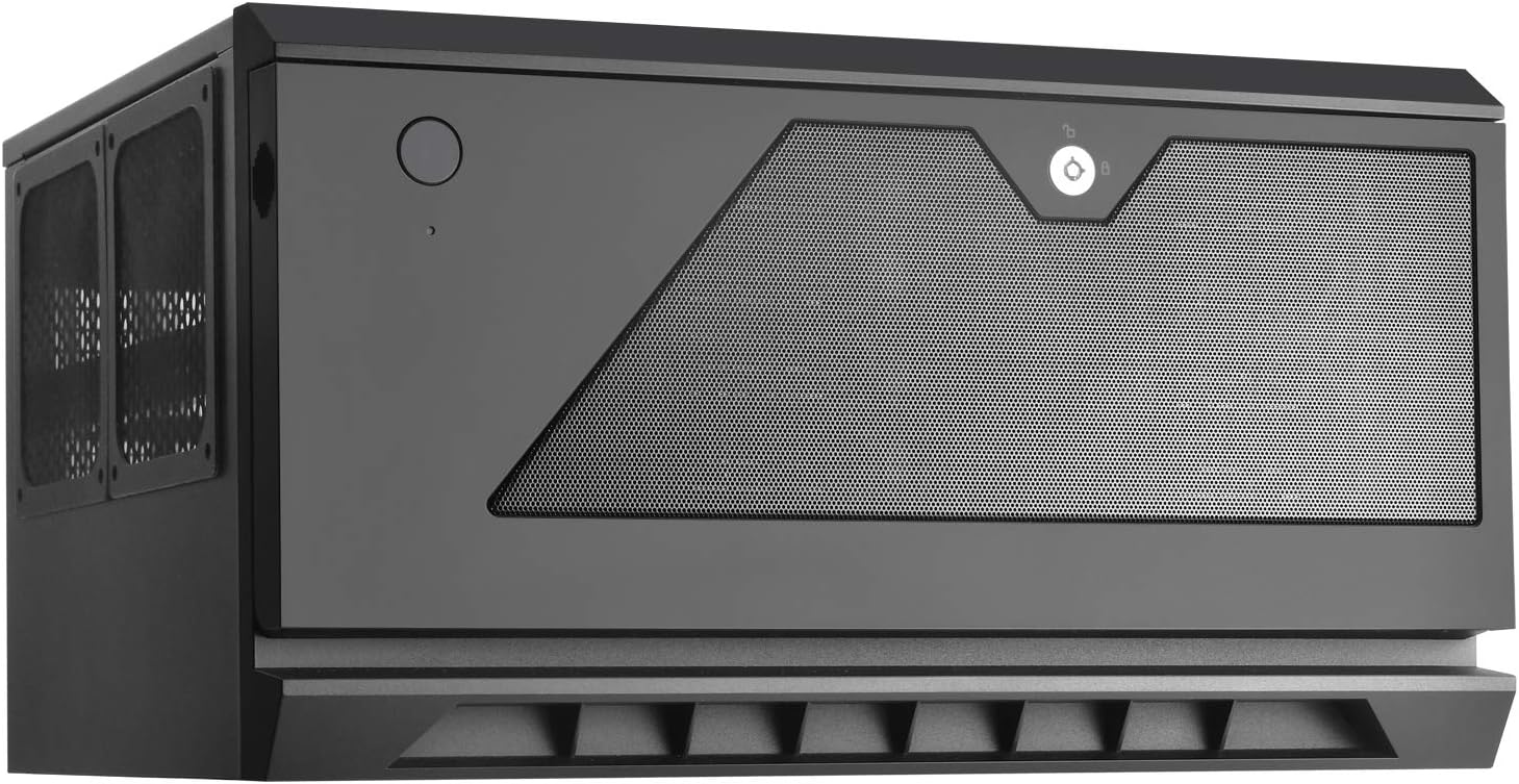 SilverStone Technology CS381B Micro-ATX/Mini-DTX/Mini-Itx 8 Bay Hot Swap 2.5"/3.5" SAS-12G/SAS-6G NAS Storage Case with 2X 120mm Dual Ball Bearing Fan, Black