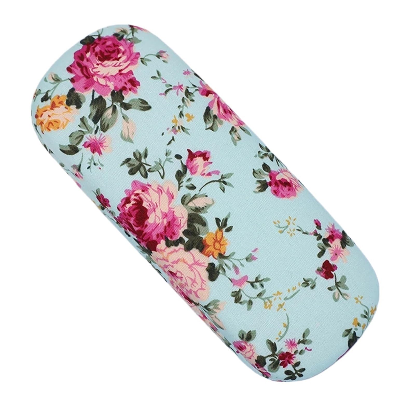 Retro Floral Glasses Case Flower Printed Cloth Reading Box Hard Eyewear Protector Pour Femmes et Hommes