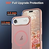 Vista 495 de SUPFINE - Funda magnética para iPhone 13 Pro Max (compatible con MagSafe), (protección contra caídas de grado militar de 10 pies), delgada, Negro