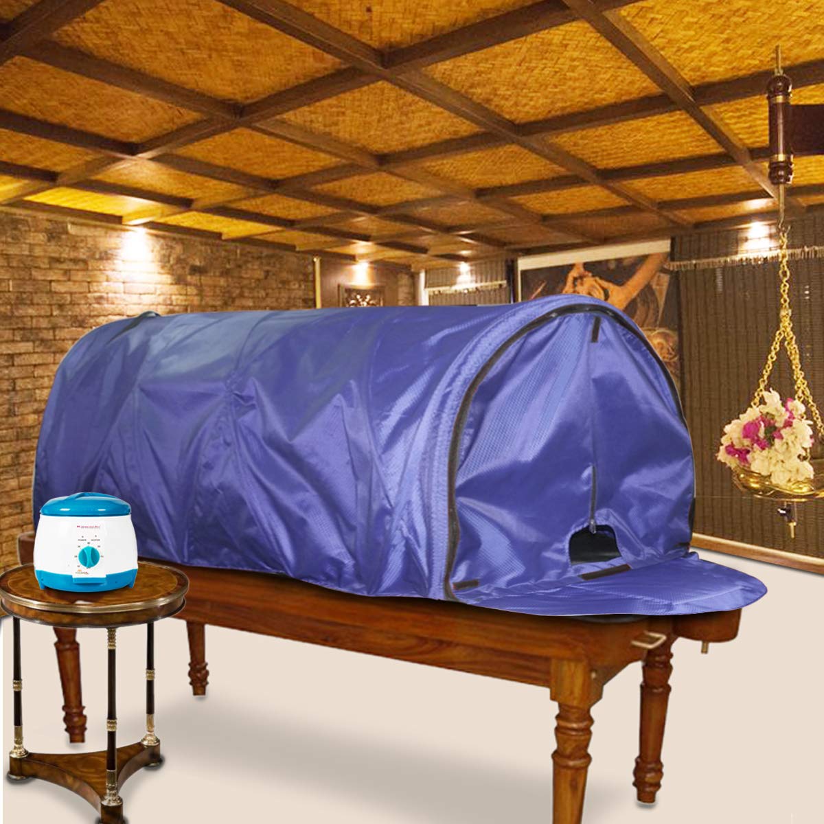 Kawachi Portable Sleeping Posture Steam Sauna Bath for Treating Individuals in Ayurvedic Panchkarma Therapy - I68 (Light Violet) (B091TXB9DD) Amazon Price History, Amazon Price Tracker