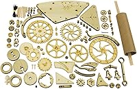 Vista 3 de Nuevo kit de Super Science - Hágalo usted mismo - Kit de reloj de péndulo de madera mecánico hecho a mano para pared