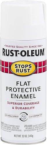 Miniatura 2 de Rust-Oleum 7776830 Stops Rust - Pintura en espray, 12 onzas, negro liso