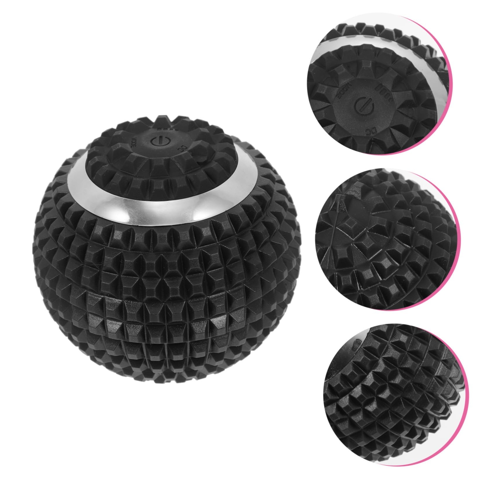 Bola de Masaje Eléctrica para Pies y Músculos Negro Abs | Cuatro Configuraciones, Ayuda a Relajar la Fascia Plantar, Uso en Camping y Viajes
