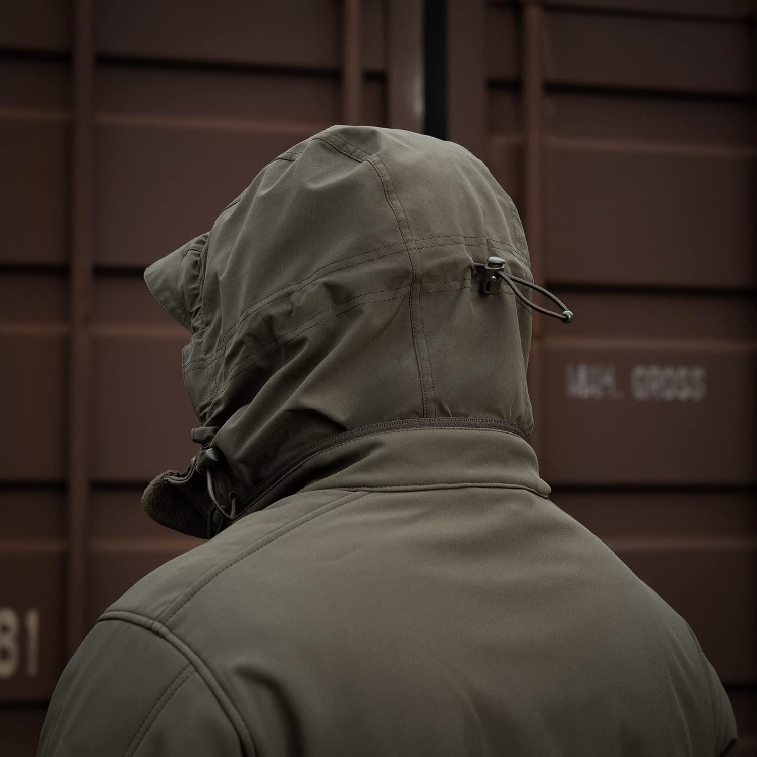 M-Tac Tactical Soft Shell Hooded Jacket with Removable Fleece Insulation Sweater - Military Outdoor Style 8 Zipped Pockets