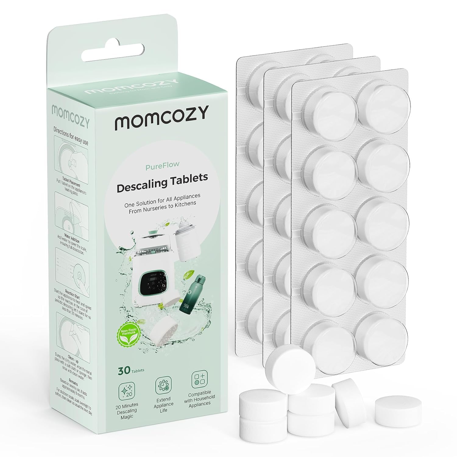 Momcozy KleanPal Pro Baby Bottle Washer, Steriliser & Dryer - All-in-One Cleaning Machine for Bottles, Breast Pump Parts & Baby Essentials - Time-Saving & Effortless Care — view 10