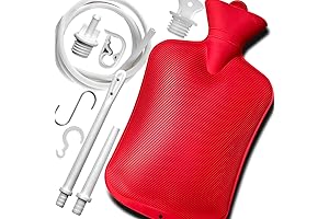 2 L Silicone Home Enema Bag Kit with 2 Enema Tips