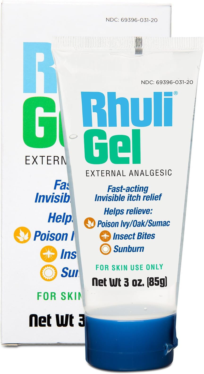 Gel (Original Formula) Fast Acting Invisible Itch Relief Gel: Helps Relieve: Poison Ivy/Oaks, Insect Bites, and More. 3 Oz Tube