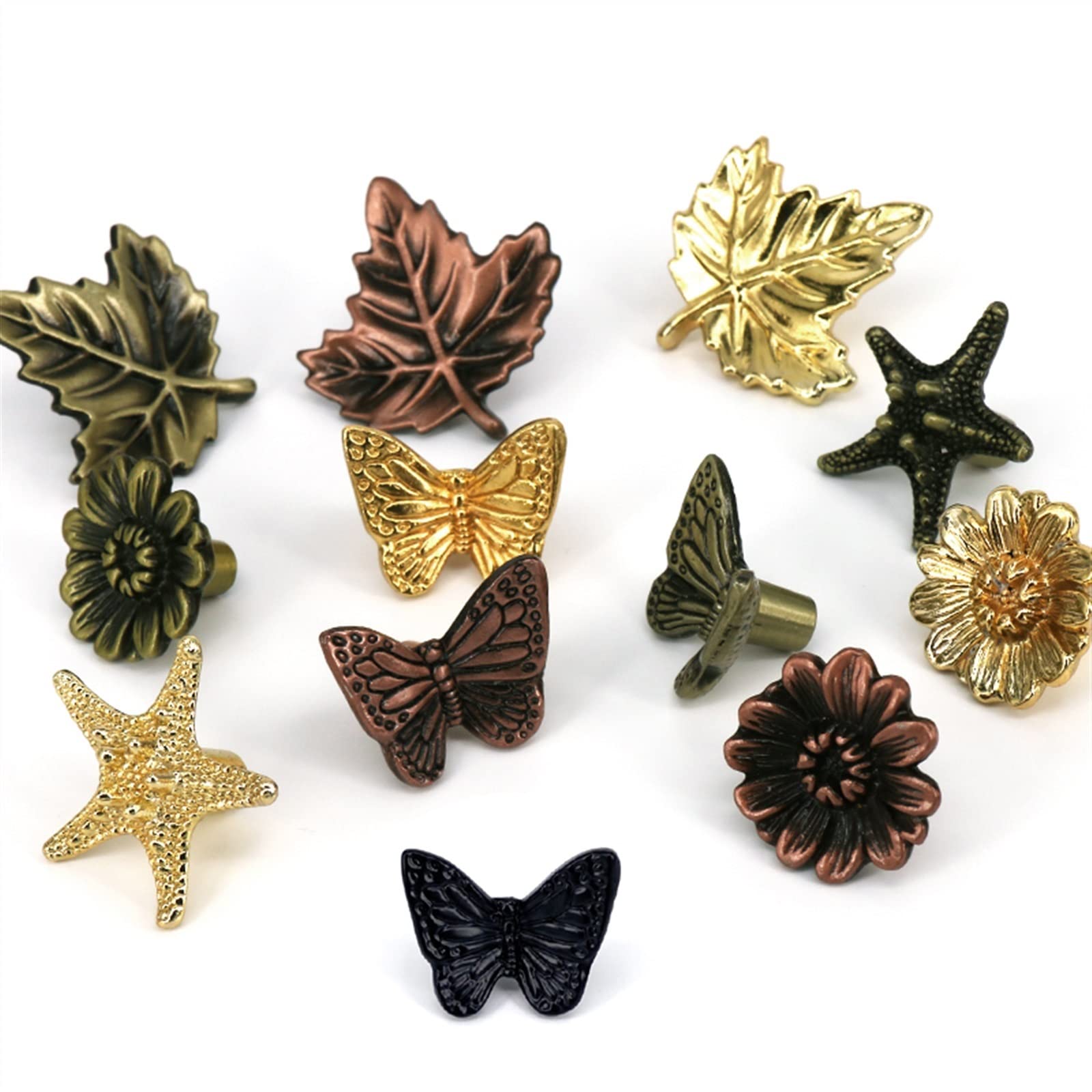 Poignée meuble vintage starfish leaf pour relooker une commode de salon