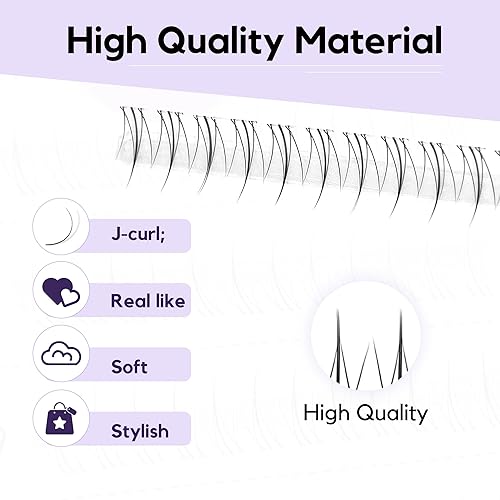 GAQQI Self Adhesive Eyelashes Clusters, No Glue Lash Clusters 10-16mm Wispy & Natural Cluster Lashes, No Band Press On Lashes, More Comfortable & Stronger Hold (Lace）(Bottom-10)