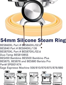 2Pack 54mm Coffee Machine Group Head Seal Gasket, for Breville Sage Machine