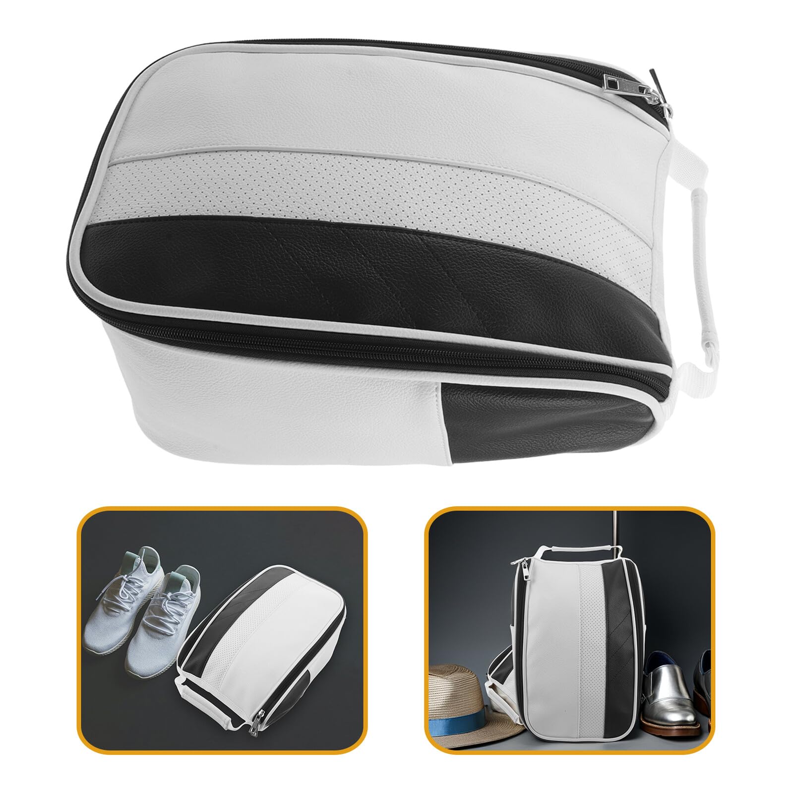 Cabilock Borsa Scarpe Golf con Tracolla Organizer Compatto Porta Scarpe da Viaggio per Uomo e Donna Protettiva e Portatile per Attività Outdoor e Sportive