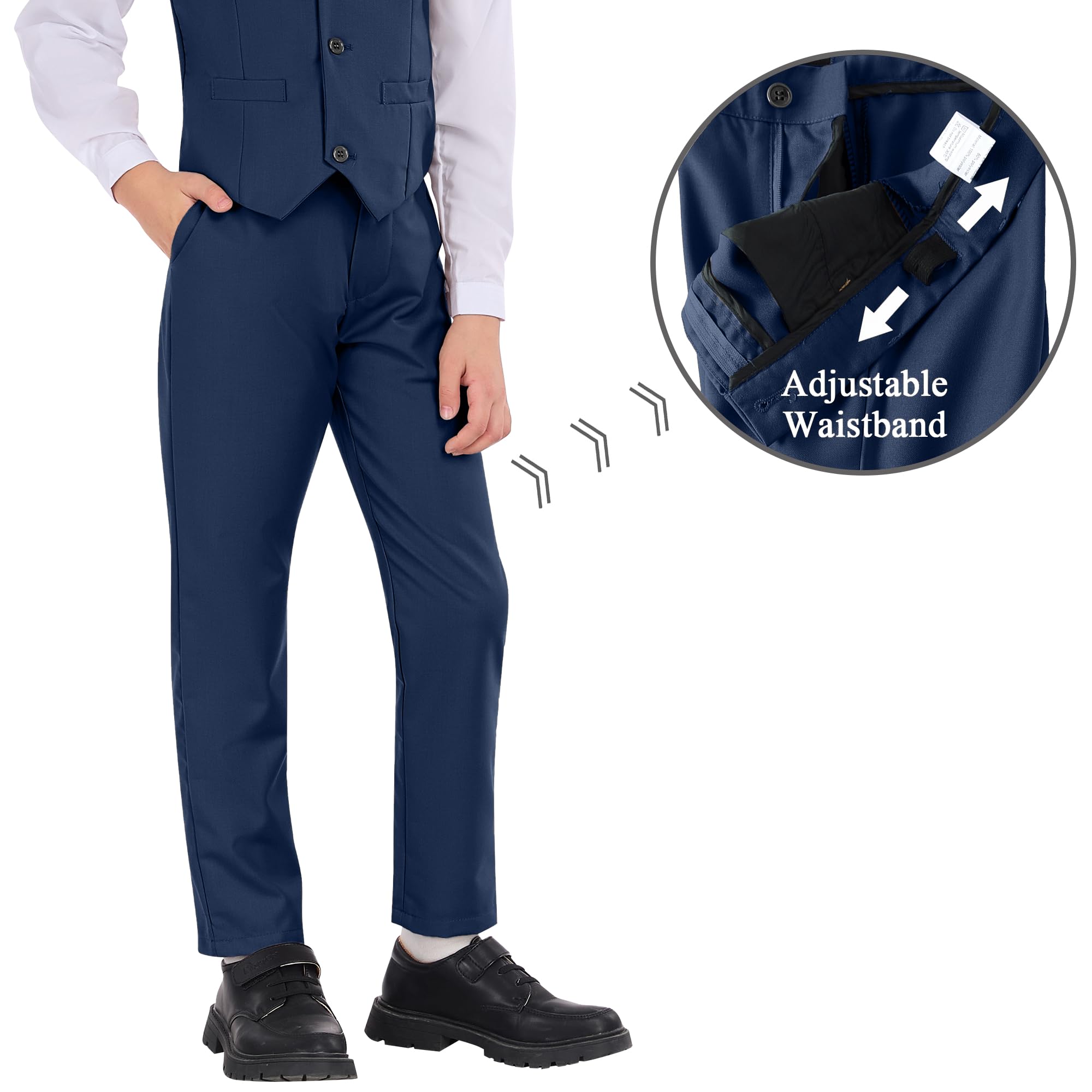 Jungenanzug, schmale Passform, 5-teilig, Anzüge für Kinder, Smoking, Hochzeit, Ringträger, Outfit, formelle Kleidung