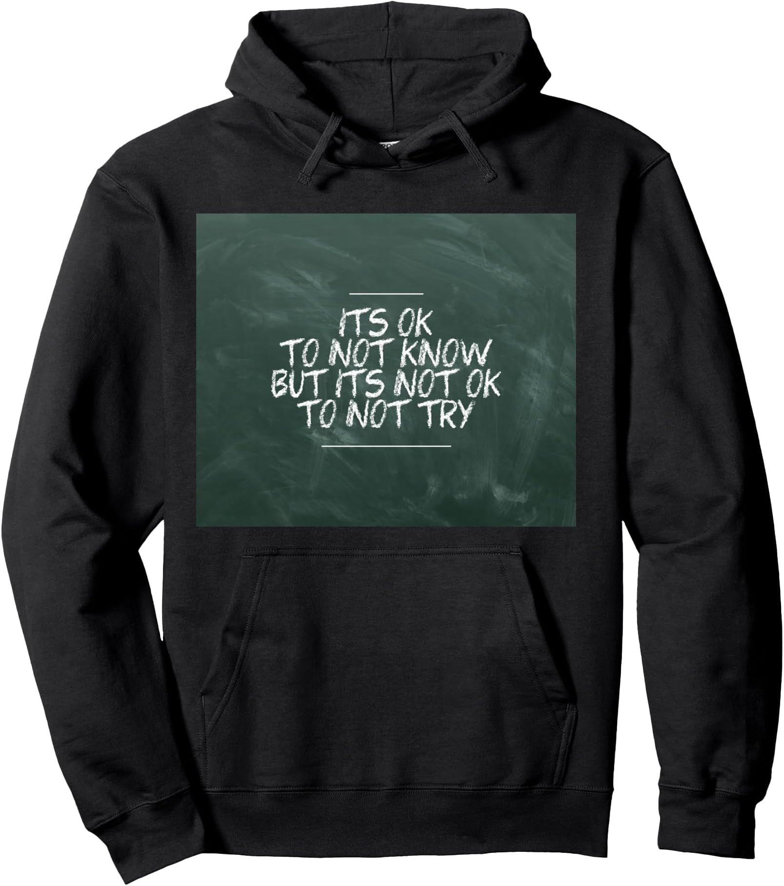 School Board Chalkboard chalk lettering teacher motivation Pullover Hoodie