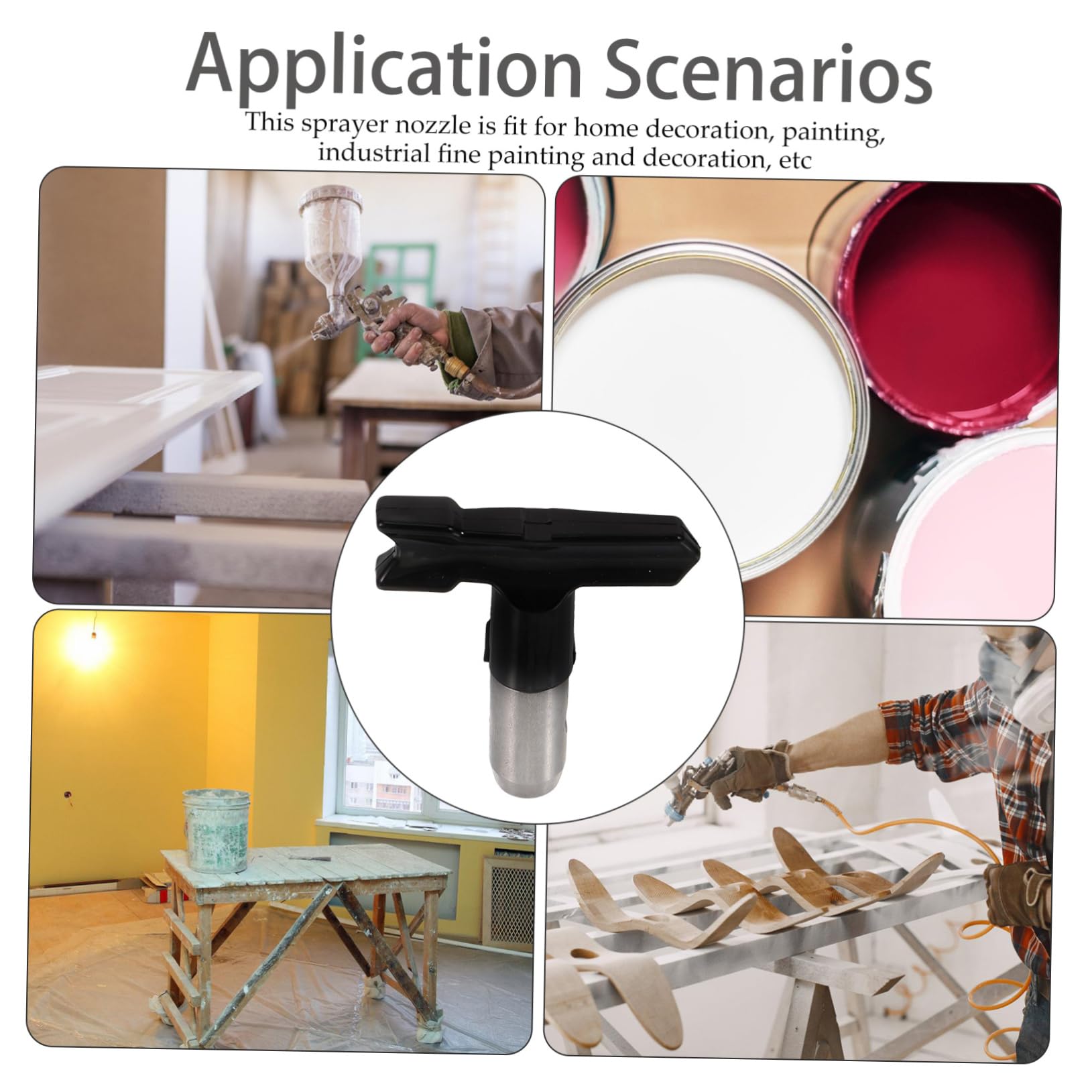 UKCOCO 8pezzi Ugelli Per Spruzzatore Airless Accessori Per Verniciatura Di Punte Reversibili Per Pittura Perfetti Per Finiture Di Interni Ed Esterni Resistente e Facile Da Usare