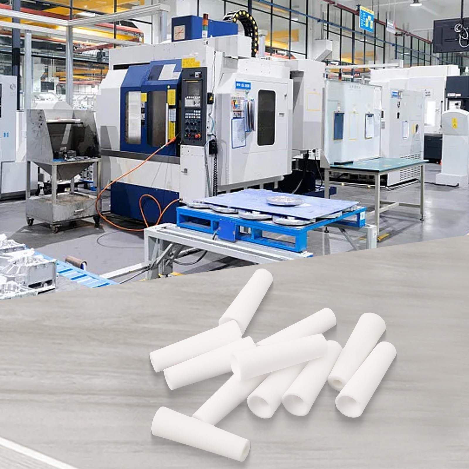 Feegow Lot de 10 buses de sablage en céramique, buse de 3,2 mm, outils de sablage pour réservoirs de sablage portables de type valve