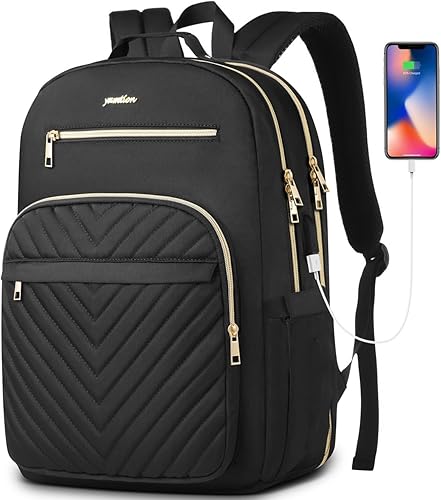 Mochila para computadora portátil para mujer, mochila escolar para adolescentes, niñas, bolsa de libros USB para universidad, estudiantes,