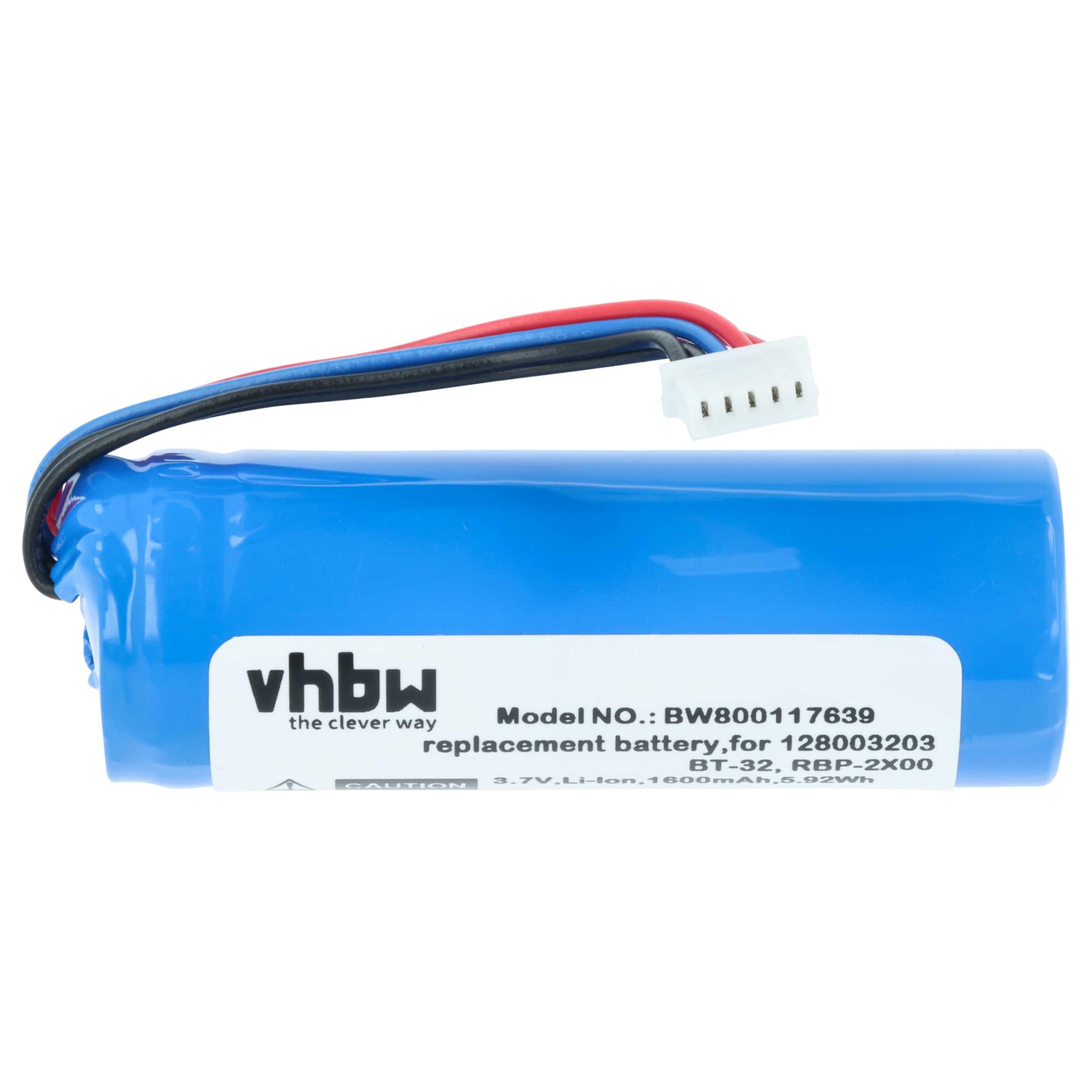 vhbw Batterie Compatible avec Datalogic QuickScan QBT2400 | QBT2430, QBT2131, QBT2101 scanner de code-barre POS (1600mAh, 3,7V, Li-ion)