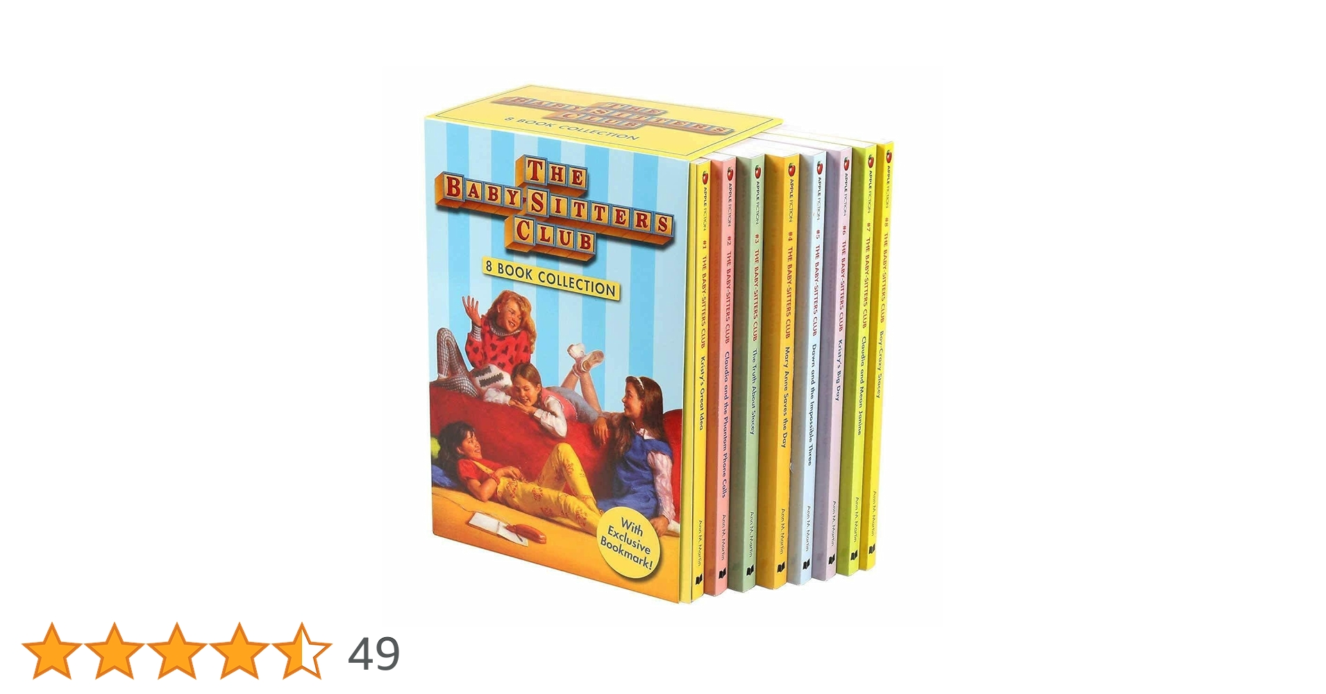 Babysitters Club 8 Book Collection With Exclusive Bookmark: 8 Book