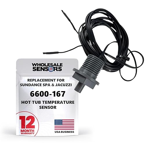 Repuesto para bañera de hidromasaje Sundance Spa & Jacuzzi 6600-167, sensor de temperatura con conectores de extremo de caja