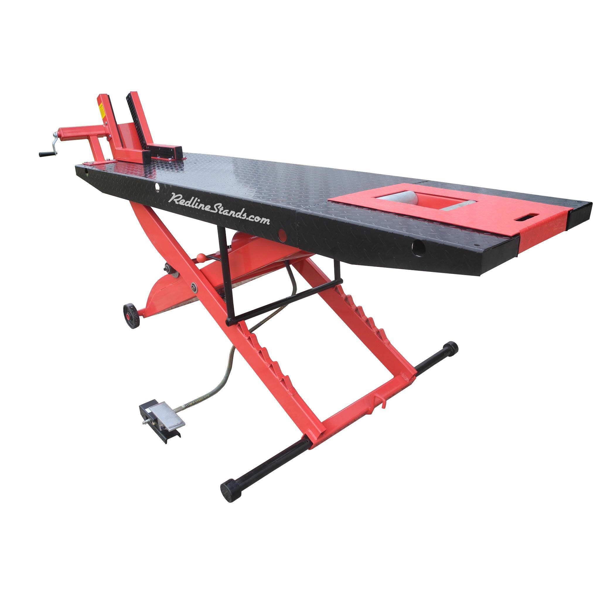 Redline HD1K 1000 lb Motorcycle ATV Lift Table Red