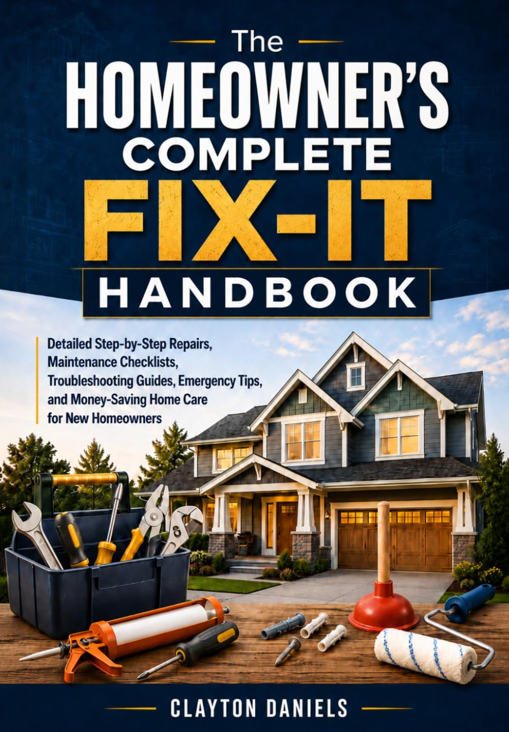The Homeowner’s Complete Fix-It Handbook: Detailed Step-by-Step Repairs, Maintenance Checklists, Troubleshooting Guides, Emergency Tips, and Money-Saving Home Care for New Homeowners