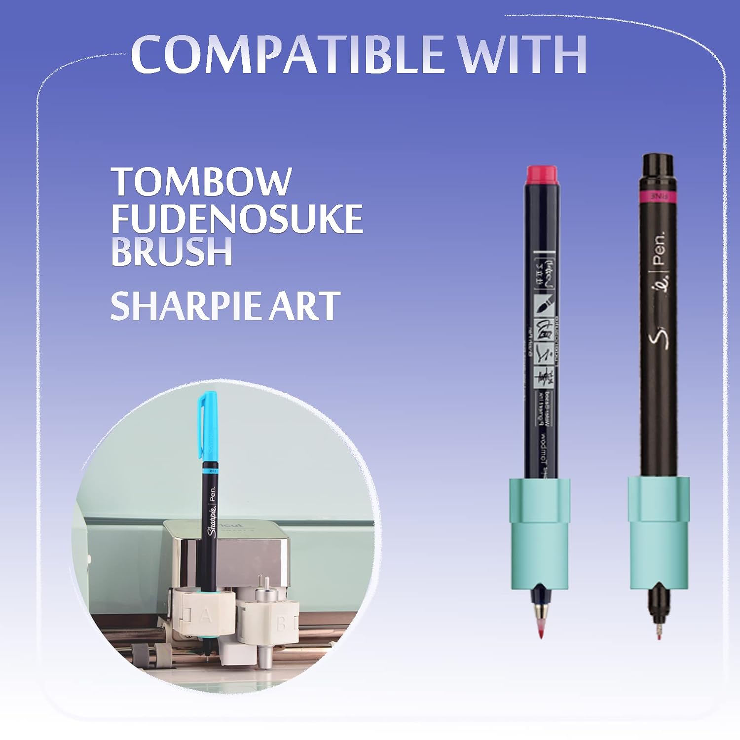Pens Adapters for Cricut Explore 3 Air 2 Air Maker 3 Maker,Replace The Original Adapter,Compatible with Sharpie (Fine Point/Ultra Fine Point/Art/Paint/Liquid Highlighter) and Cricut Pens,10 Pack