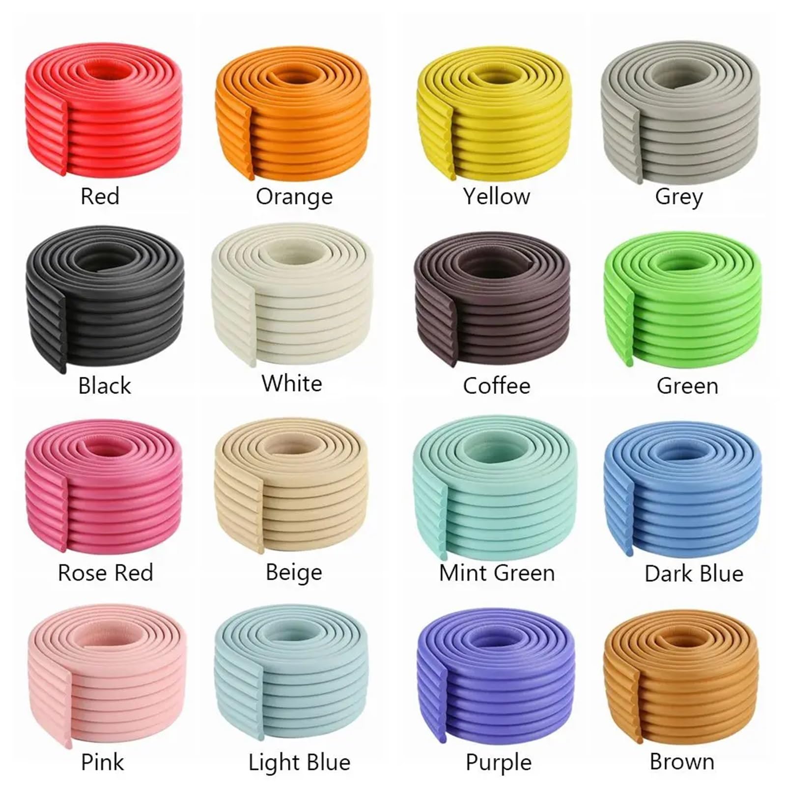 Protectores de Esquinas para mesas, Seguridad Infantil, Tira Protectora de 2 Metros, Protector de Escritorio, protección de Muebles de Espuma.